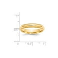 thumbnail image 3 of Gem & Harmony Ladies 14K Yellow Gold 4mm Comfort Fit Milgrain Wedding Band Ring for Women, 3 of 5