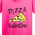 thumbnail image 4 of Inktastic Anti-valentine's Pizza is My Valentine Youth T-Shirt, 4 of 5