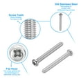 thumbnail image 3 of Uxcell Phillips Pan Head Screws, 8 Pack M5-0.8 x 50mm 304 Stainless Steel 18-8 Full Thread Pan Head Machine, 3 of 7