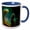 Blue/White, variant on 3drose, Galaxy and Nebula - Eagle Nebula Pillars, 15oz Two-tone Yellow Mug