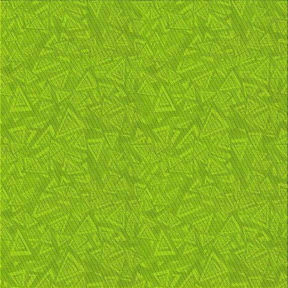 Ahgly Company Indoor Square Patterned Alien Green Area Rugs, 6' Square