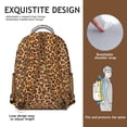 thumbnail image 5 of Cute Leopard Backpack Romantic Cheetah Print Design Polka Pattern Animal School Bag for Students, 5 of 6