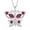 07-ruby-July, variant on VESITIM 925 Sterling Silver Butterfly Pendant Necklace for Women Created Emerald Birthstone Jewelry for Mother's Day/Birthday Gifts