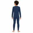 thumbnail image 2 of Woolcano Kids 100% Merino Wool Midweight Base Layer Set Unisex Thermal Underwear for Girls & Boys Ski Winter, 2 of 6