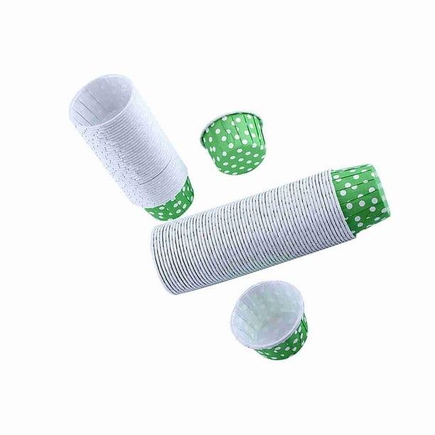 100 piezas de Herramientas de embalaje de pasteles, Vasos de Papel a Prueba de Grasa para Hornear, Horno, Microondas, Coción Al, Congelacia, Con Bandeja de Pan para Fiestas,