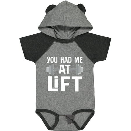 

Inktastic Weightlifting You Had Me at Lift Gift Baby Boy or Baby Girl Bodysuit