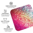 thumbnail image 4 of Kll Square Drink Coasters Set Of 4,Pu Leather Absorbent Coasters Set Decorative Coffee Cup Coasters Housewarming Gift For Home Decor-Purple Sparkling, 4 of 9