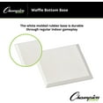 thumbnail image 4 of Champion Sports Waffle Bottom Base - Molded Rubber, Suction Bottom Base,White, 4 of 5