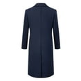 thumbnail image 4 of Dpytoraw Men's Double Breasted Trench Coat Long Dress Coat Windproof Overcoat For Men, 4 of 4