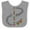 Heather and White, variant on Inktastic Juneteenth-celebrating Freedom Breaking Chains Boys or Girls Baby Bib