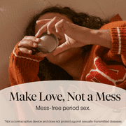 Cora Reusable Leak Protection Period Disc, Menstrual Cup Alternative, Light or Heavy Flow
