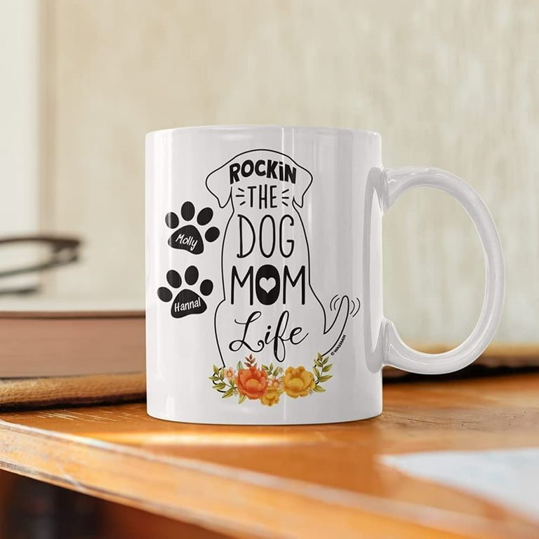 Fur Mama, Best Dog Mom Mugs, Customized Mugs for Dog Lovers, Personalized  Mother's Day gifts