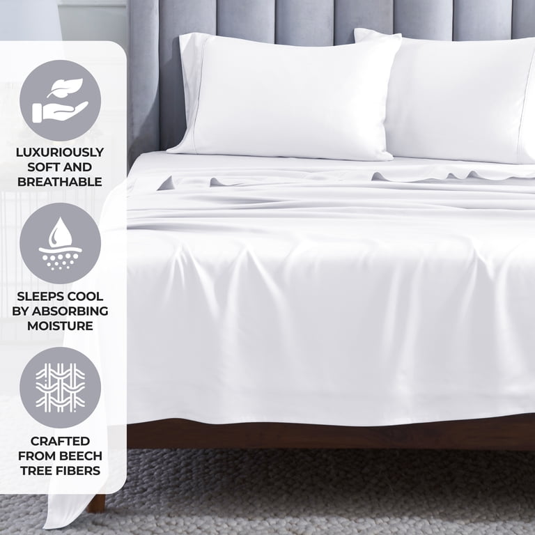 Blue Nile Mills 300 Thread Count Modal Sheet Set – Cooling, Breathable, OEKO-TEX Certified (Various Sizes)