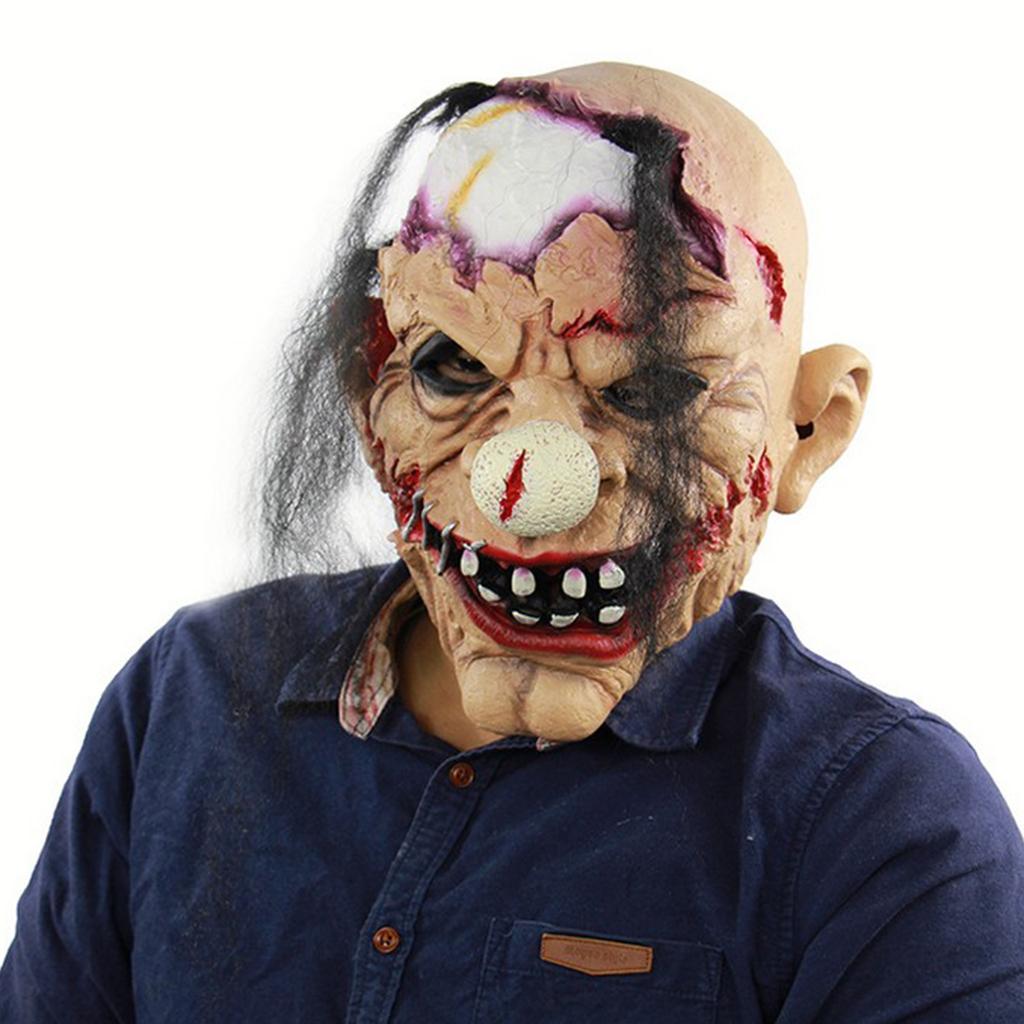 Máscara De Cosplay De Terrorífico Aterrador, Arte De Halloween, Payaso Sangriento, Accorios Suav De Látex, Máscaras De Disfraz De Terrorífico Para Fita Para Adultos - AliExprs
