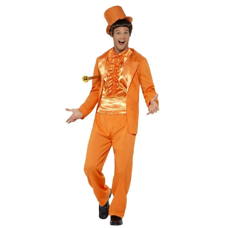 90s Stupid Dumb Dumber Lloyd Tuxedo Costume Adult Orange 90s Stupid Dumb Dumber Lloyd Tuxedo Costume Adult Orange