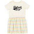 thumbnail image 3 of Inktastic Detroit 313 Girls Toddler Dress, 3 of 5