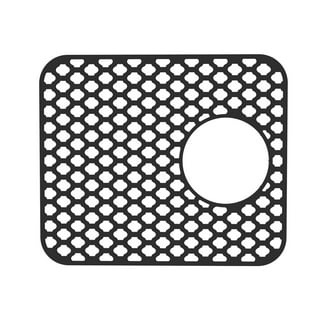 Sink Mat GUUKIN Sink Protectors for Kitchen, 18 3/16''x 12 1/2'' Silicone Kitchen Sink Mat Grid for Bottom of Farmhouse Stainless Steel