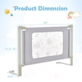 thumbnail image 2 of Spaco Vertical Lifting Bed Rail for Toddlers with Double Lock-59 inch, Bed Rail for Queen, King, Twin, and Bunk Size Beds, 2 of 8