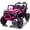 Pink, variant on 400W Motor 24V Kids Electric UTV Ride On Off-Road Vehicle with Remote Control, 4-Wheel Suspension, Bluetooth MP3 USB, LED Lights, Power Display, Portable Handle for Ages 3+