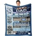 thumbnail image 1 of LHSHID Dad Blanket Gifts for Fathers Day for Dad Gift from Daughter Dad Gift from Son to My Dad Hero Friend Blanket for Sofa Bed Birthday for Father from Son Daughter 30"x40", 1 of 7