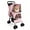 Pink, variant on JXXRZ Foldable Pet Stroller for Small Dogs & Cats, 4-Wheel with Storage Basket, Blue