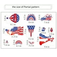 thumbnail image 2 of CCOCC 4Th of July Decorations Patriotic Window Clings-7 Sheets American Flag Star Window Decal for Glass Windows Stickers for Usa Fourth of July Independence Day Memorial Day Decor Party Supplies, 2 of 7
