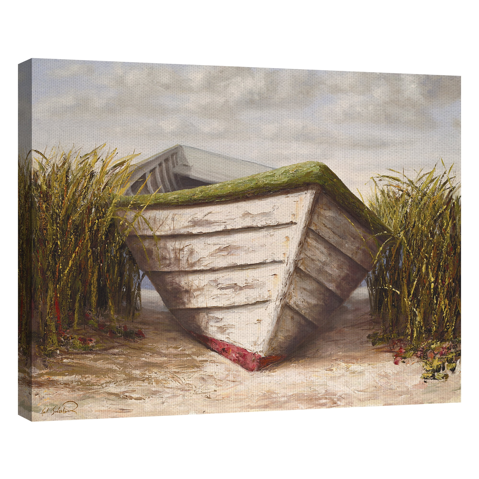 Masterpiece Art Gallery Gloucester Skiff Coastal by Karl Soderlund Canvas Art Print 22" x 28"