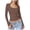 Coffee, variant on Women Casual Crop Tops Square Neck Long Sleeve Solid Basic Slim Fit Blouse Tee, White XS
