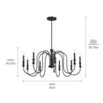 thumbnail image 4 of 9 Light Large Chandelier In Homestead Style-19.25 Inches Tall And 42 Inches Wide-Brushed Nickel Finish    -Traditional Installation Kichler Lighting, 4 of 5