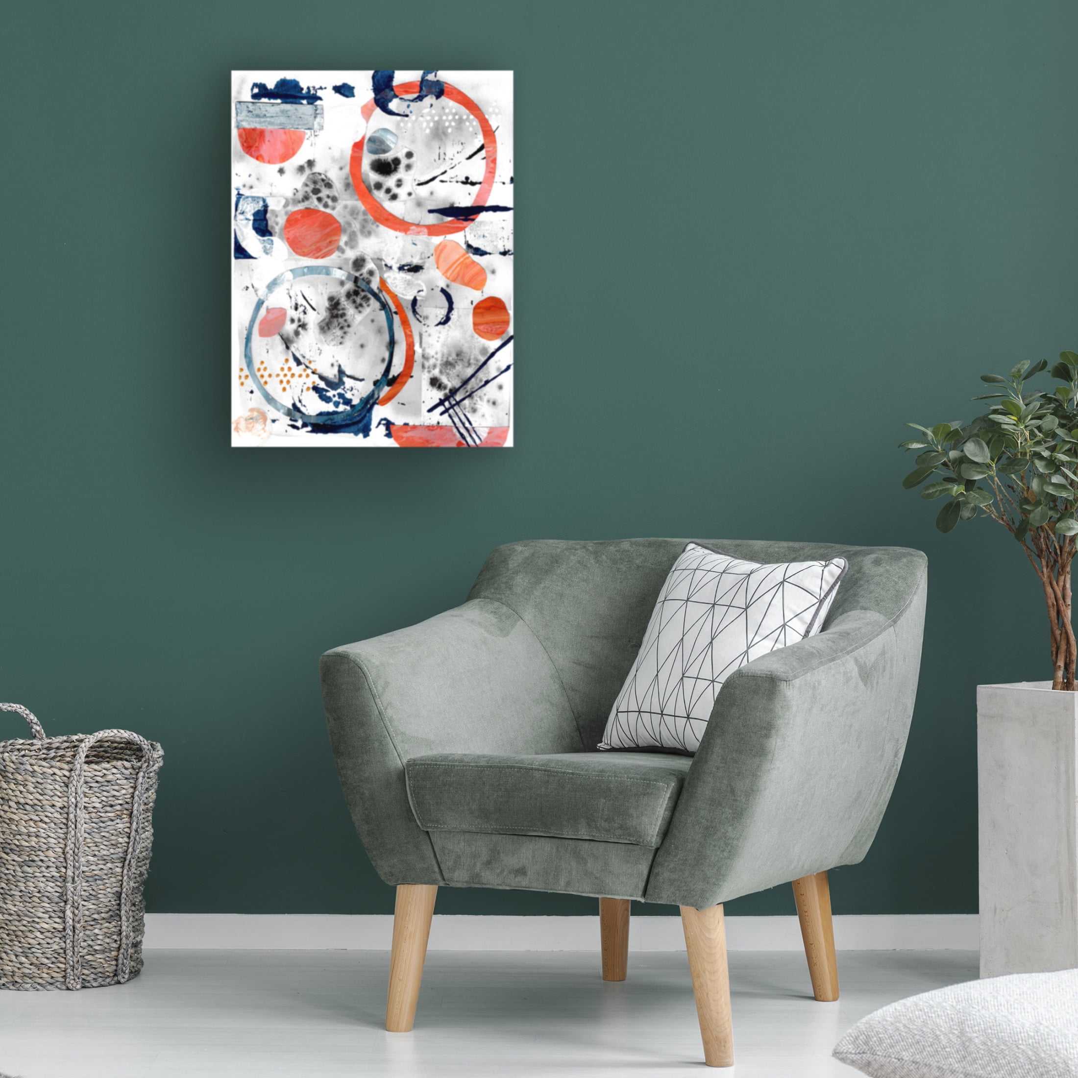 Canvas Wall Art - Maliq 'Abstract Dreams' Wall Art for Living Room, Bedroom, or Office Décor by Trademark Fine Art - 35 x 47 Inches