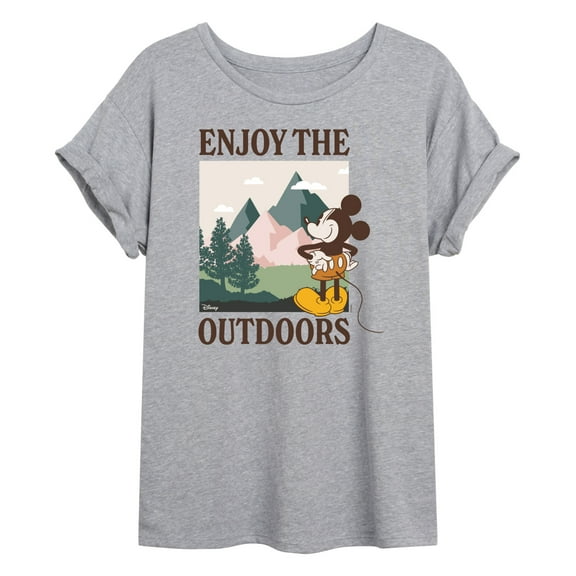 Disney - Enjoy The Outdoors Mickey - Women's Oversized T-Shirt