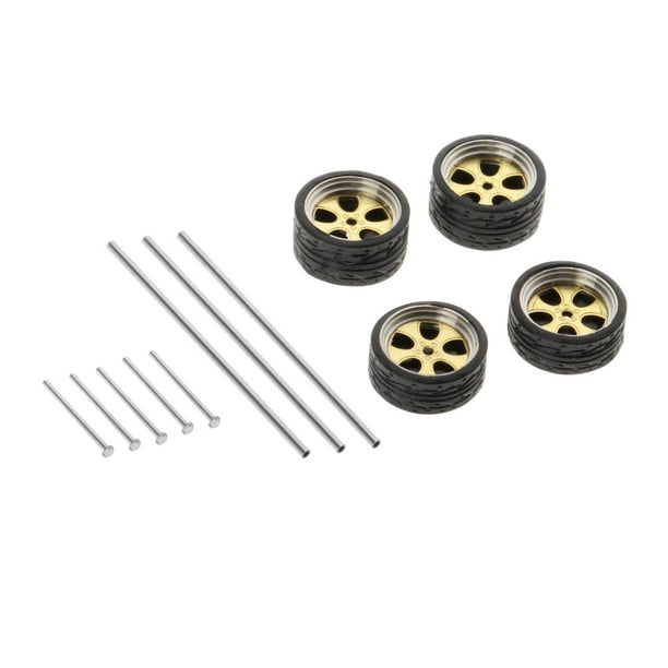 Ruedas y Neumáticos Perfecl Modelo de Carreras 1:64 Aleación y Caucho