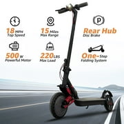 Electric Scooter Adults with Smart APP Control, 500W Motor, 8.5in Tires, E Scooter with Suspension for Commuting, UL2272