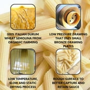 Penne Rigate Organic Italian Pasta Di Gragnano I.G.P. | | USDA Certified Organic| 17.6Oz (500G) | Pack Of 3