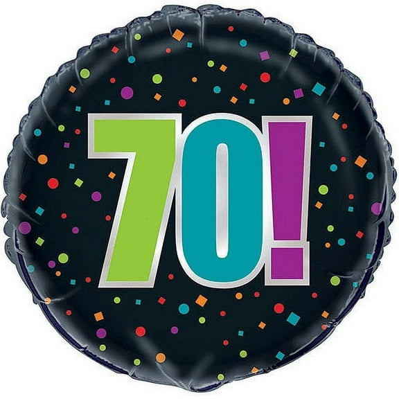 18" Foil Birthday Cheer 70th Birthday Balloon
