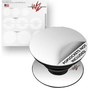 Decal Style Vinyl Skin Wrap 3 Pack for PopSockets Solids Collection White (POPSOCKET NOT INCLUDED) by WraptorSkinz