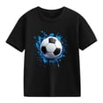 thumbnail image 5 of BXJX Boys Summer T-Shirts, Sport Casual Short Sleeves Crew Neck Kids Graphic Tees Black Size 10-12 T, 5 of 8