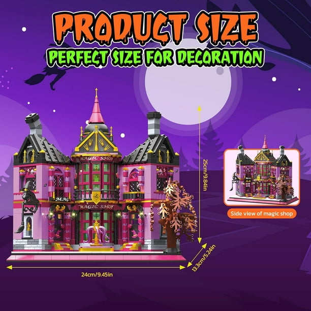 ミュージック MAGICSHOP BrixVibe Magic Shop House Building Blocks Set Compatible with Lego