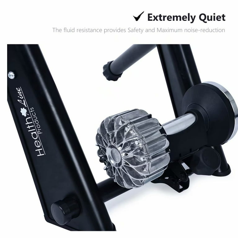 Indoor Bike Trainer Stand Heavy Duty Stable Bike Stationary Riding Stand Supports 350lbs Bicycle Trainer with Quick Release Wheel Block 8 Level