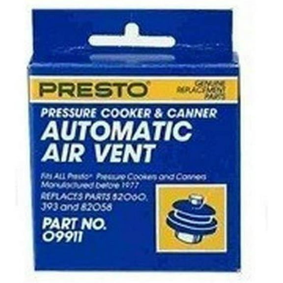 Presto Pressure Cooker Automatic Air Vent - Automatic Shut-Off - Multicolor