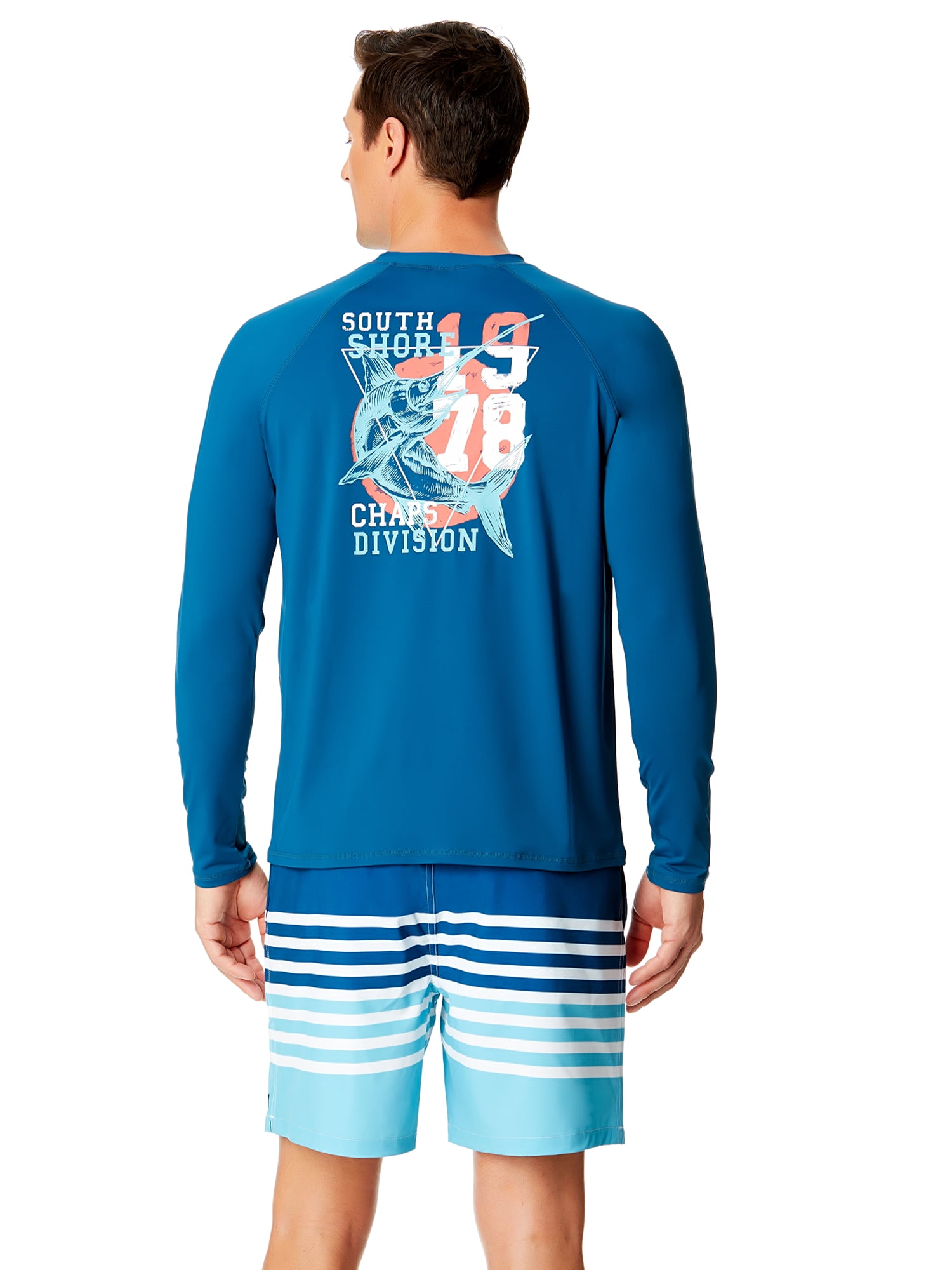 Chaps Men's & Big Men's Swim Trunks with UPF50+, 7" Inseam, Sizes S-3XL