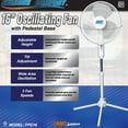 thumbnail image 4 of Seasons Comfort 16-In. Oscillating Fan with Pedestal Base, FPD16, White, FPD16, 4 of 5