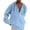 Sky Blue, variant on LWavelet Men’s Long Sleeve Casual Henley Hoodie Shirt with Drawstring Hood and Button Placket for Everyday Wear
