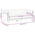 thumbnail image 4 of vidaXL 2-Seater Adult Sofa - Brown Faux Suede Leather, 4 of 5