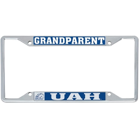 University of Alabama in Huntsville UAH Chargers NCAA Metal License Plate Frame For Front Back of Car Officially Licensed (Grandparent)