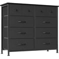 thumbnail image 1 of MUTUN Commode pour Chambre à Coucher, Commode de Chambre, Commode Haute à 10 Tiroirs en Tissu pour Salon, Garde-Robe, Couloir, Entrée, Commode à Tiroirs, Unité d'Organisation, Blanc, 1 of 5
