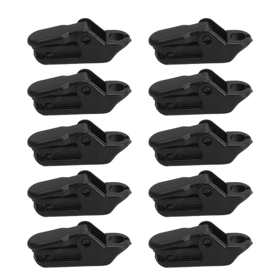 YAHHU 10-Pack Crocodile-Mouth Tent Tarp Clips – Durable Plastic Clamp for Awnings, Caravans & Boats – Strong Bite, Easy Press