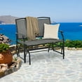 thumbnail image 1 of Costway Patio Glider Rocking Bench Double 2 Person Chair Loveseat Garden Grey, 1 of 10