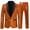 A Orange, variant on Mens 2 Piece Suits Sequin Blazer Suit Shiny Jacket Blazer with Pants One Button Tuxedo for Party & Wedding Banquet & Prom & Nightclub Events Purple M