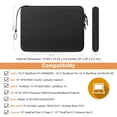 thumbnail image 2 of Funda para portátil FINPAC para MacBook Air/Pro de 15 a 16 pulgadas, color negro, 2 of 7